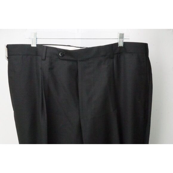 Burberry London Charcoal Gray S100s Wool Dress Pants Trousers 56 EU Brand NEW